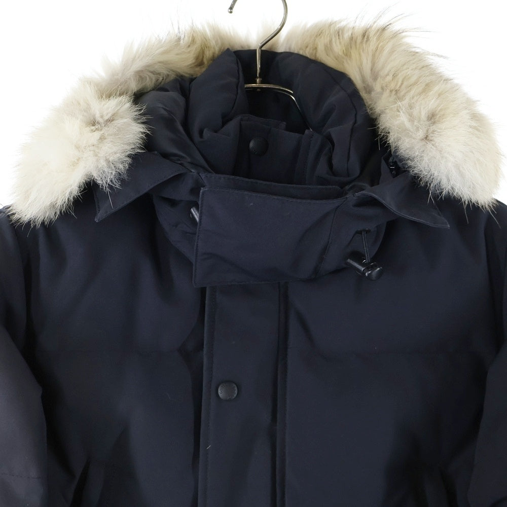 CANADA GOOSE(カナダグース) WYNDHAM PARKA ウィンダム パーカー ファー フーデッド ジップアップ ワッペンロゴ ダウンジャケット ブラック 3808MB