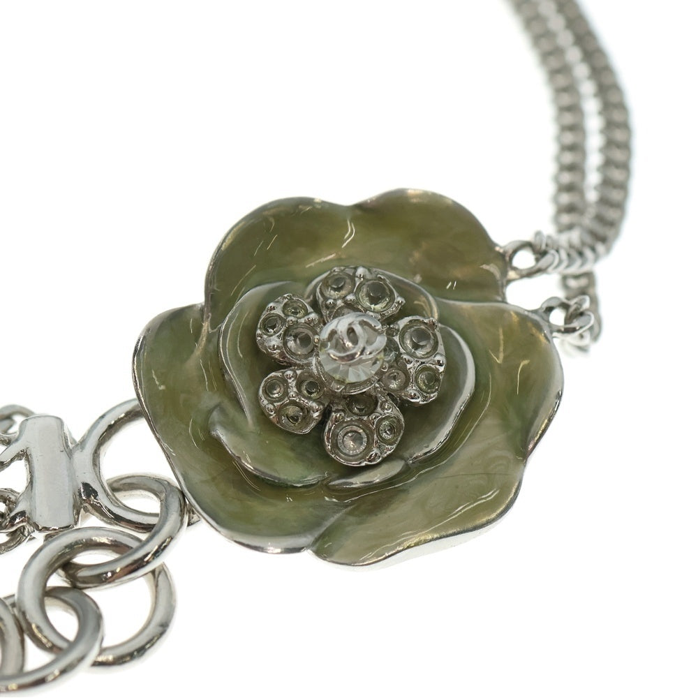 CHANEL(シャネル) カメリア チェーンベルト シルバー ラインストーン ココマーク 04P