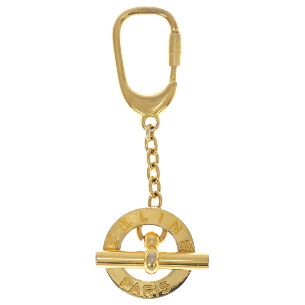 CELINE(セリーヌ) サークルロゴチャーム キーホルダー GP ゴールド