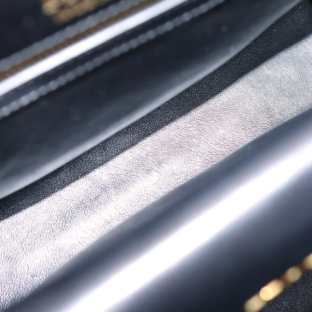 PRADA(プラダ) ビブリオテーク 2wayハンドバッグ ショルダーバッグ ブラック×レッド ゴールド金具 サフィアーノ 1BA050