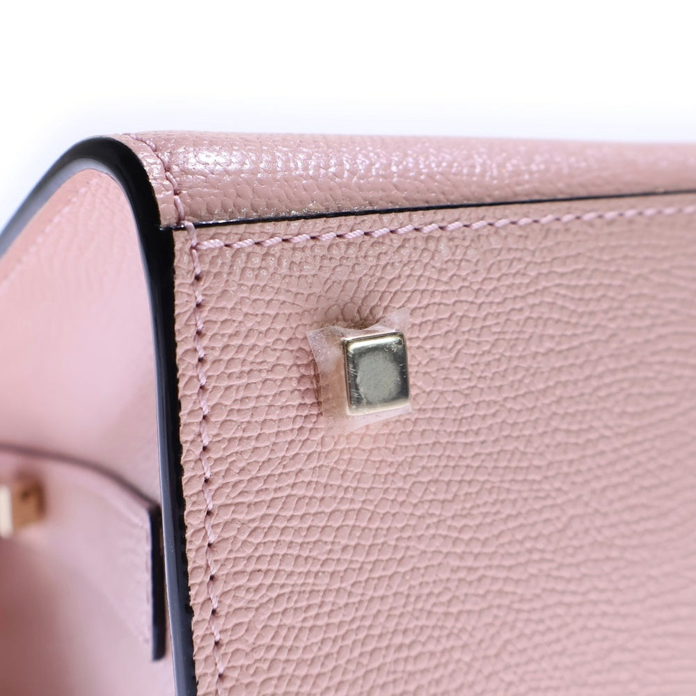 Valextra(ヴァレクストラ) ミニ イジィデ 2wayハンドバッグ ショルダーバッグ ピンク レザー