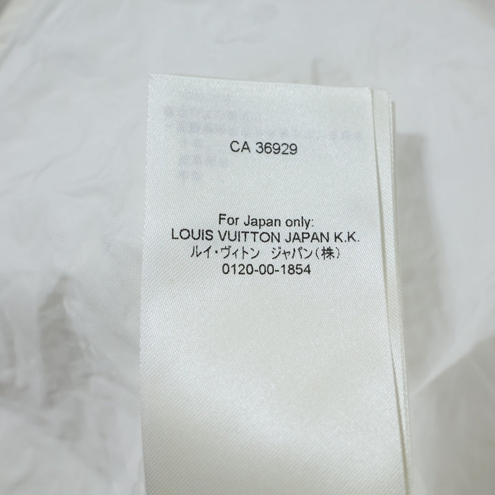 LOUIS VUITTON(ルイヴィトン) 25AW モノグラム 総柄 カットオフ ドローストリング ロングスリーブ 長袖シャツ ホワイト RW252WW AQV FTTP25