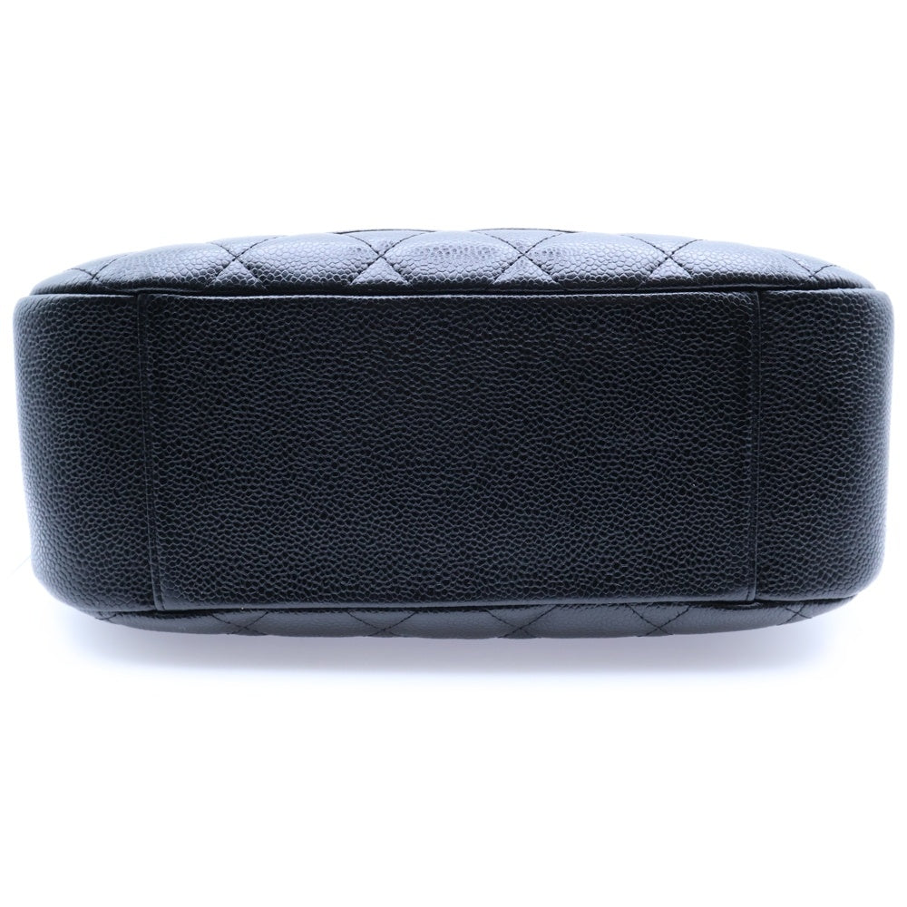 CHANEL(シャネル) マトラッセ ココマーク キャビアスキン レザー チェーン ワンショルダーバッグ ゴールド金具 ブラック 8番台 A20993