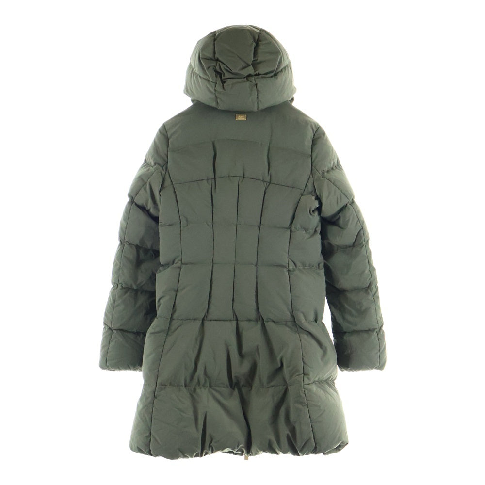TATRAS(タトラス) NARAH ナラ フーデッド ジップアップ ダウン ロング ジャケット コート カーキ レディース LTLA21A4226-D