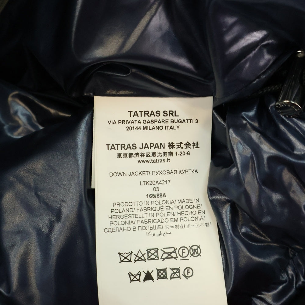 TATRAS(タトラス) LENA レナ フーデッド ジップアップ ダウンジャケット ネイビー レディース LTK20A4217