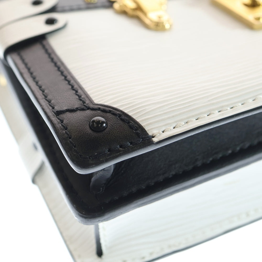LOUIS VUITTON(ルイヴィトン) エピ トランククラッチ ホワイト×ブラック ショルダーバッグ M52151 ICタイプ