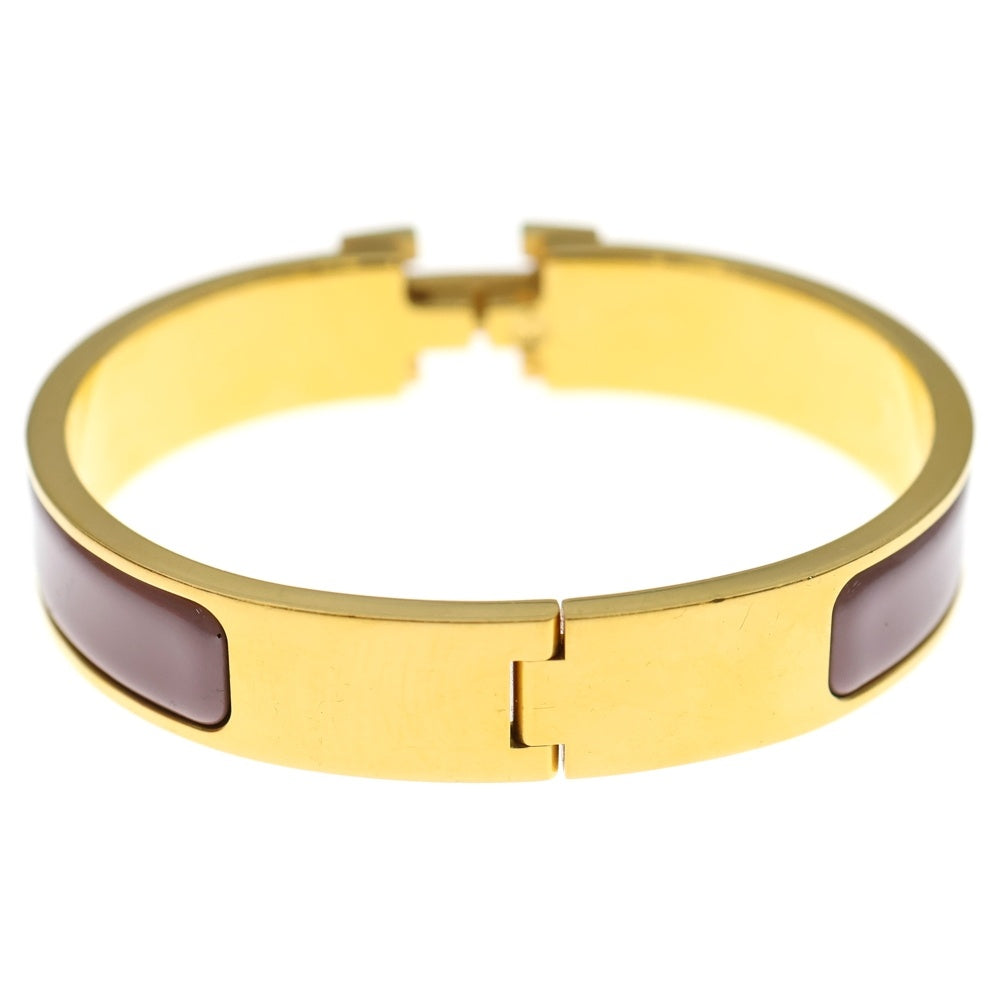 HERMES(エルメス) クリッククラックPM Hロゴブレスレット バングル GD
