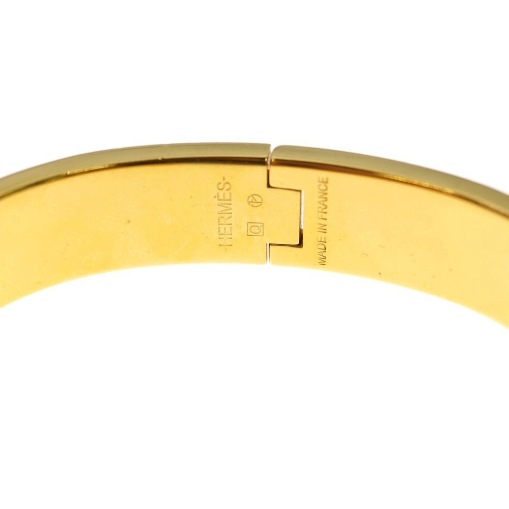 Hermes エルメス Hロゴ ブレスレット バングル 刻印　ゴールド金具 HERMES(エルメス) クリッククラックPM Hロゴブレスレット バングル GD