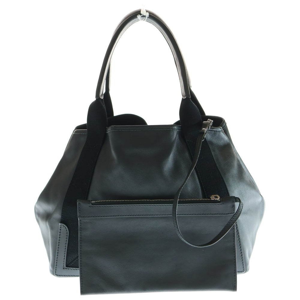 BALENCIAGA(バレンシアガ) ネイビーカバス S ハンドバッグ ブラック レザー