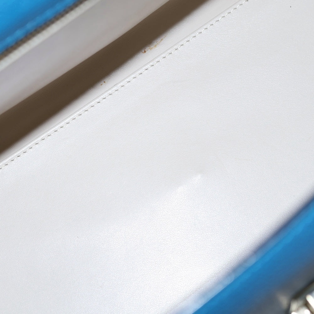 Valextra(ヴァレクストラ) イジィデ ラージ ブルー 2WAY ハンドバッグ ショルダーバッグ