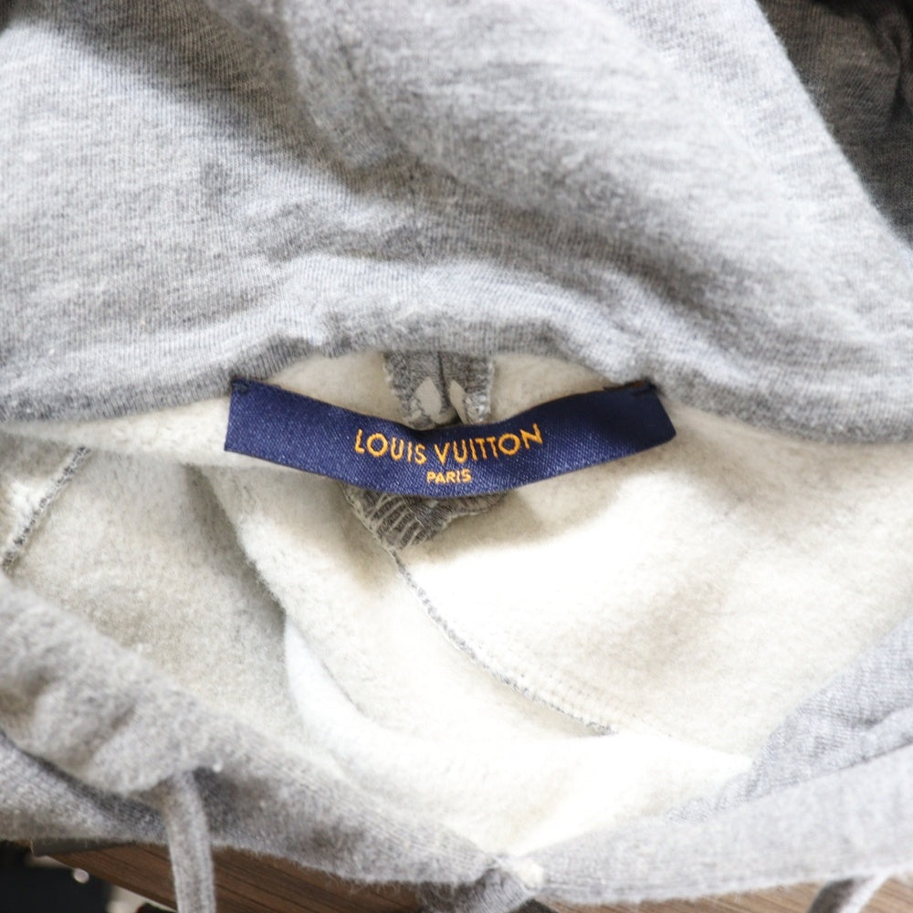 LOUIS VUITTON(ルイヴィトン) 22AW モノグラム サークルカットプルオーバースウェットパーカー グレー RM222Q UYR HNY40W