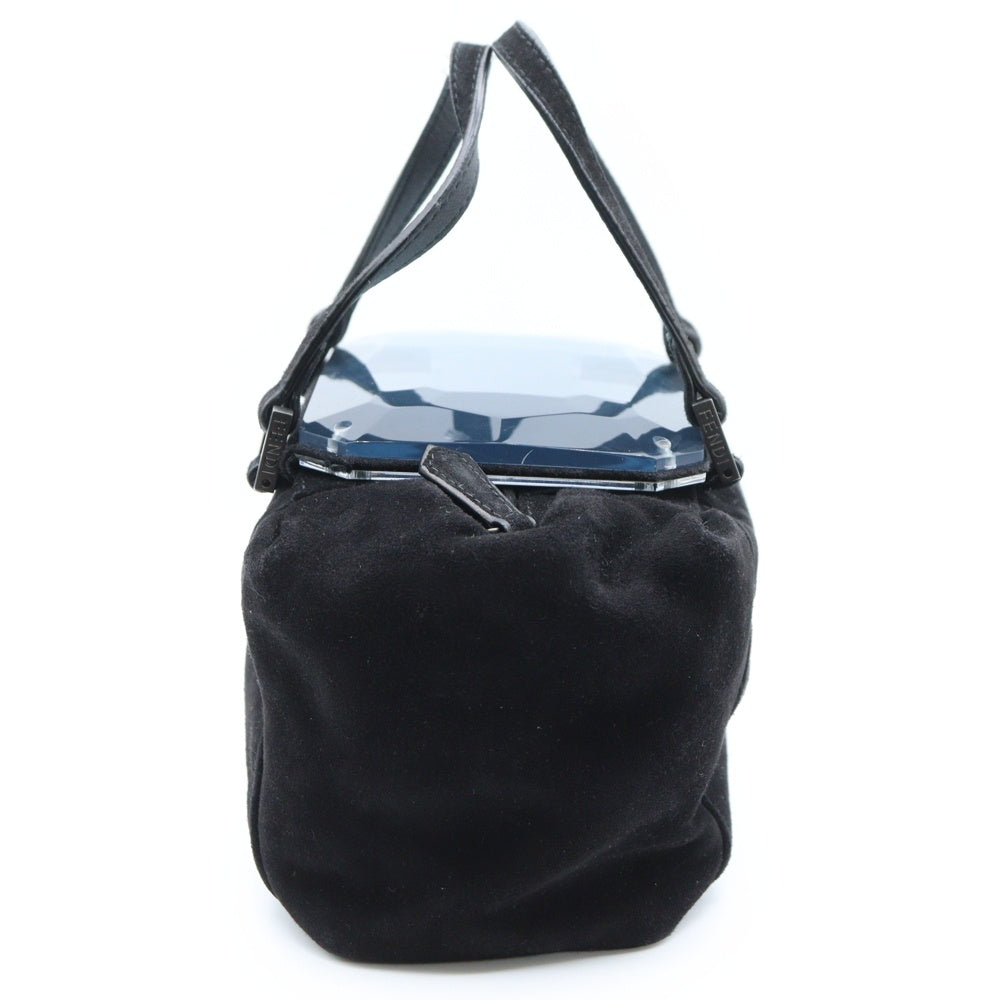 FENDI(フェンディ) ハンドバッグ ブラック スエード ミラー ミニバッグ 8BL100