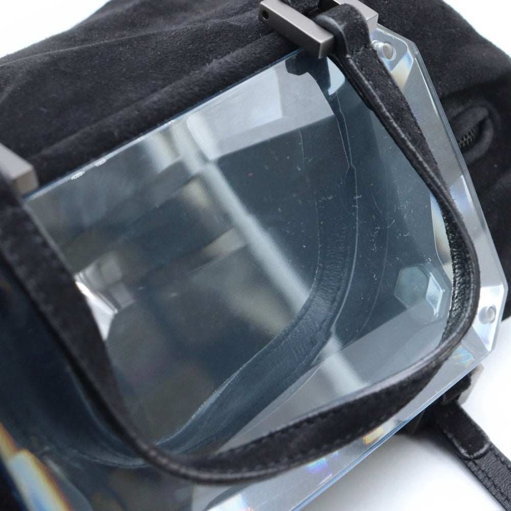 FENDI(フェンディ) ハンドバッグ ブラック スエード ミラー ミニバッグ 8BL100