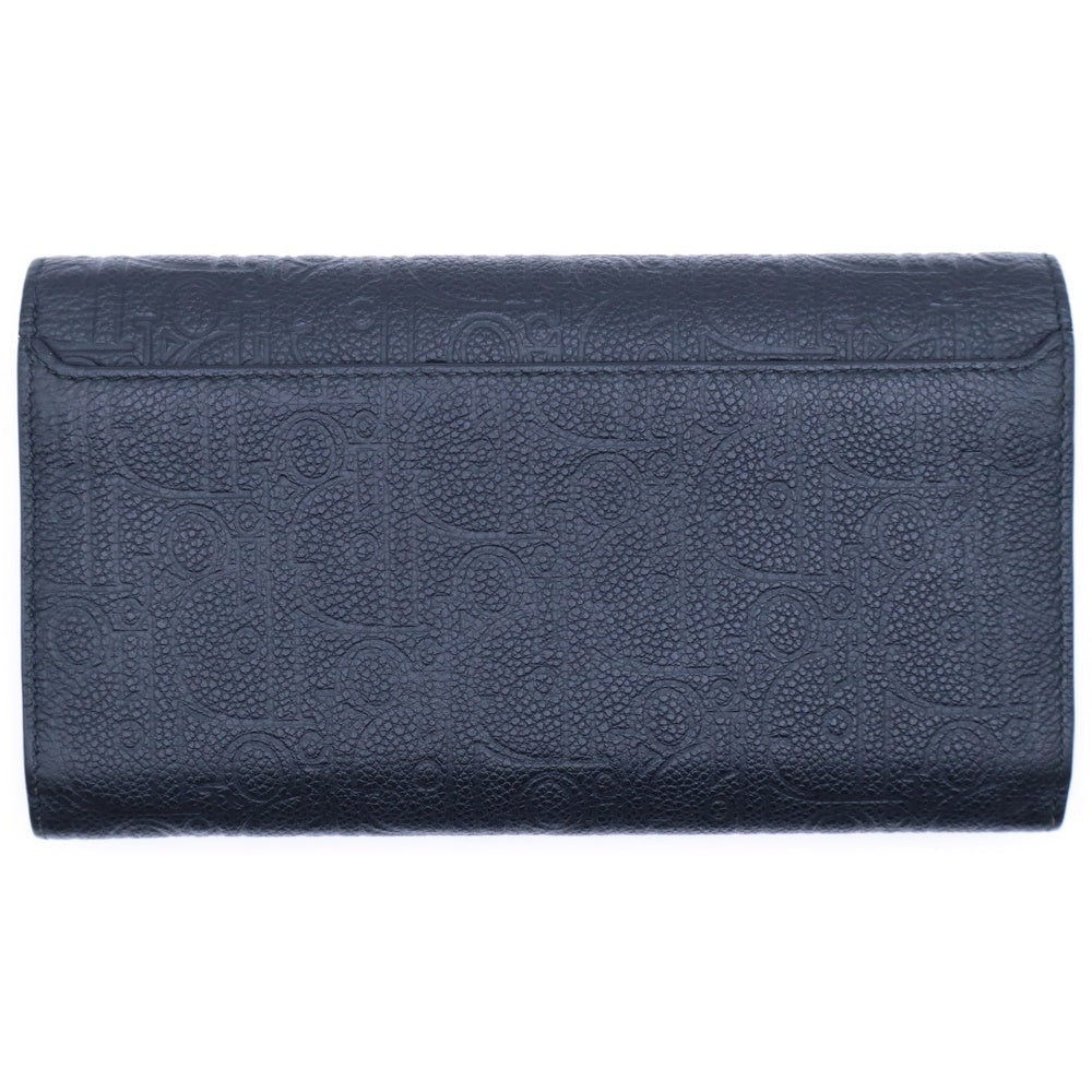 Christian Dior(クリスチャンディオール) バーティカル ロングウォレット 長財布 カードケース ブラック レザー 2ESBC328FLG_H00N シルバー金具