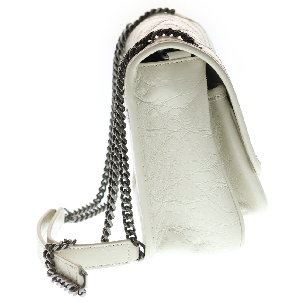 SAINT LAURENT PARIS(サンローランパリ) ニキ ベイビー 2WAYバッグ ハンドバッグ チェーンバッグ ショルダーバッグ アイボリー 633160 シルバー金具
