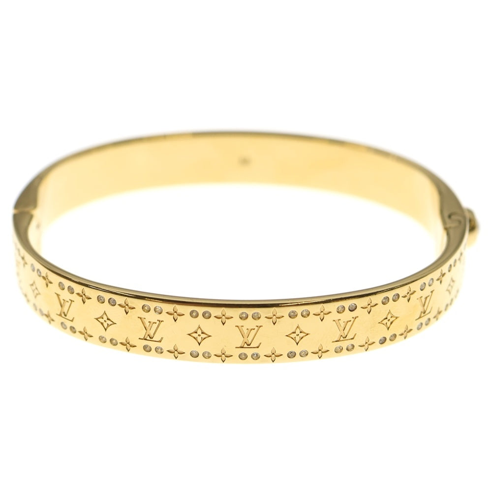 LOUIS VUITTON(ルイヴィトン) ナノグラムストラス リジッドブレスレット バングル ブレスレット ゴールド M64861
