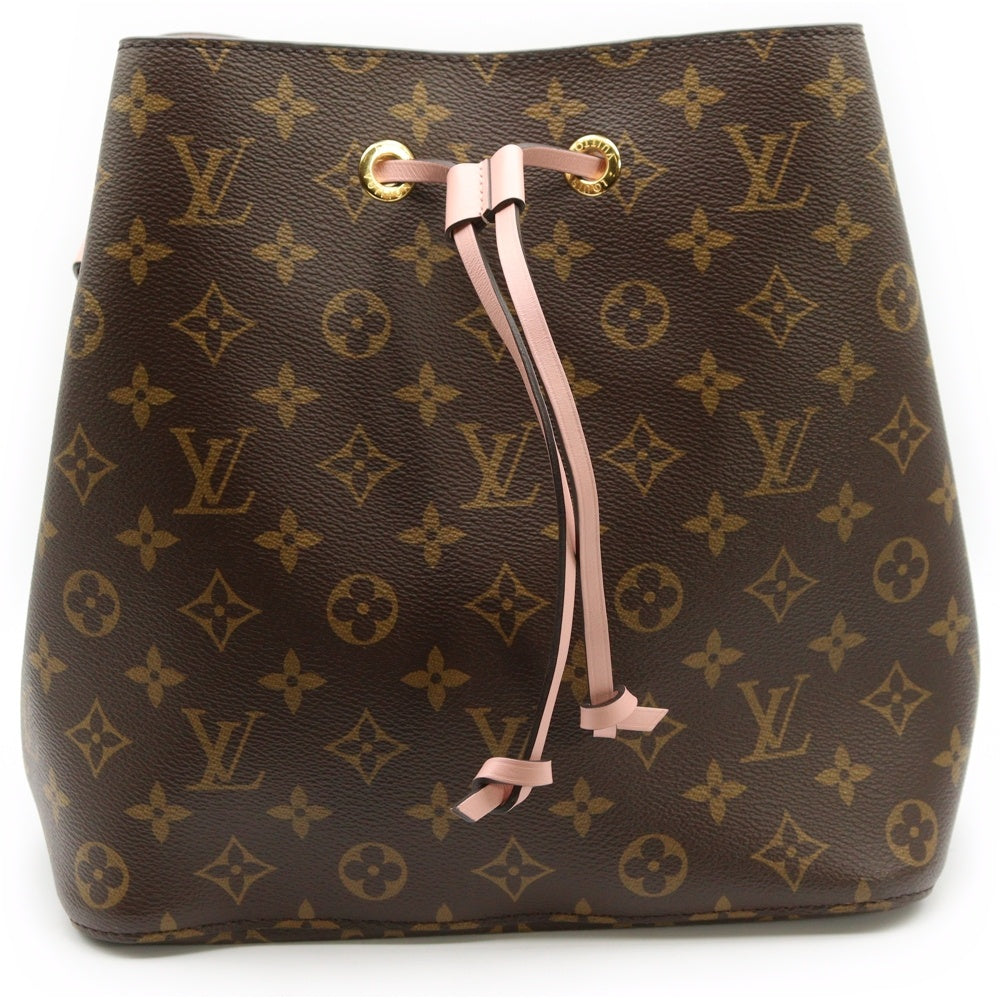 LOUIS VUITTON(ルイヴィトン) ルイヴィトン モノグラム ネオノエ 2WAYバッグ ハンドバッグ ショルダーバッグ ブラウン×ピンク レザー×PVC M44022 ゴールド金具