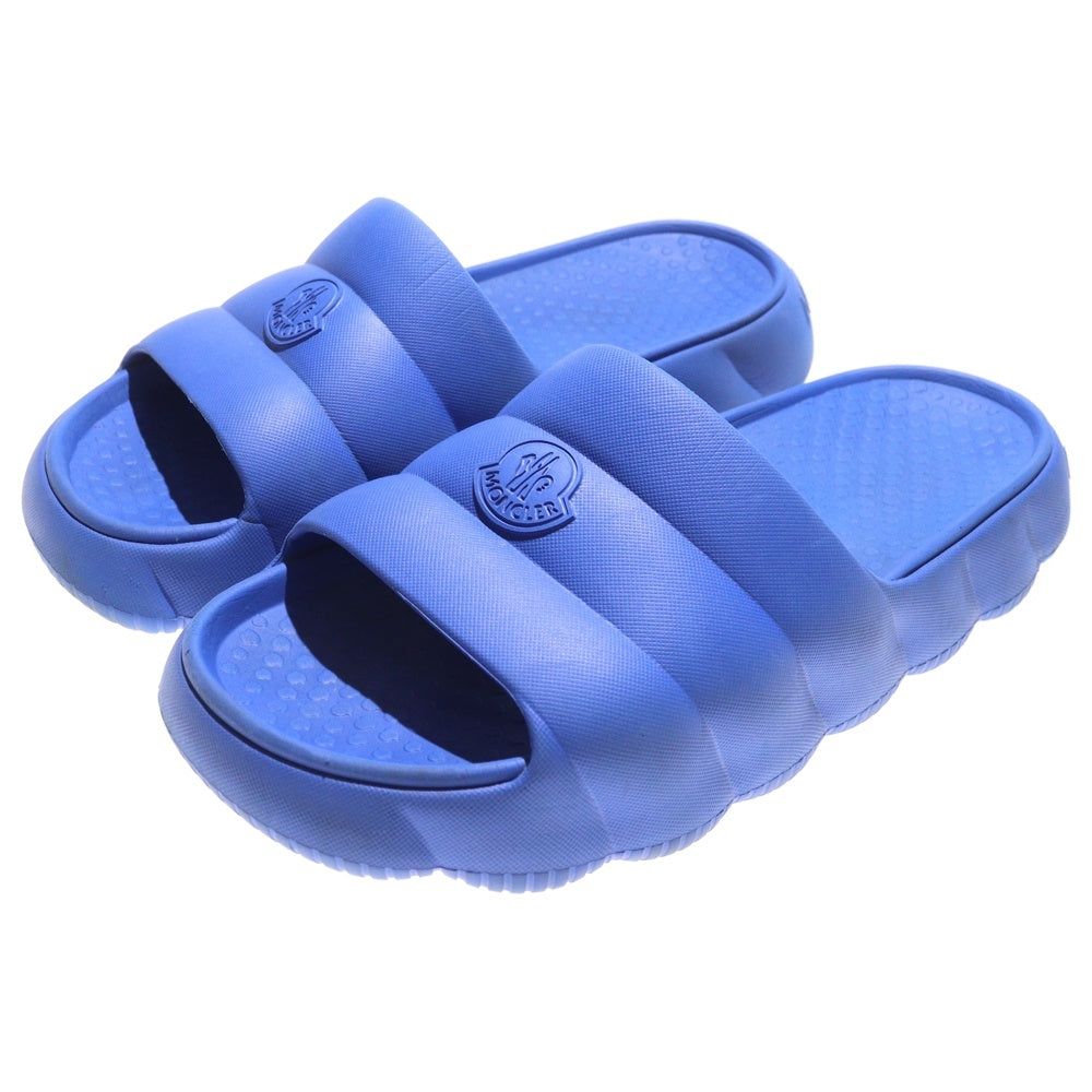 MONCLER(モンクレール) Lilo リロ スライダー ロゴ ラバー スライド フラットサンダル ブルー