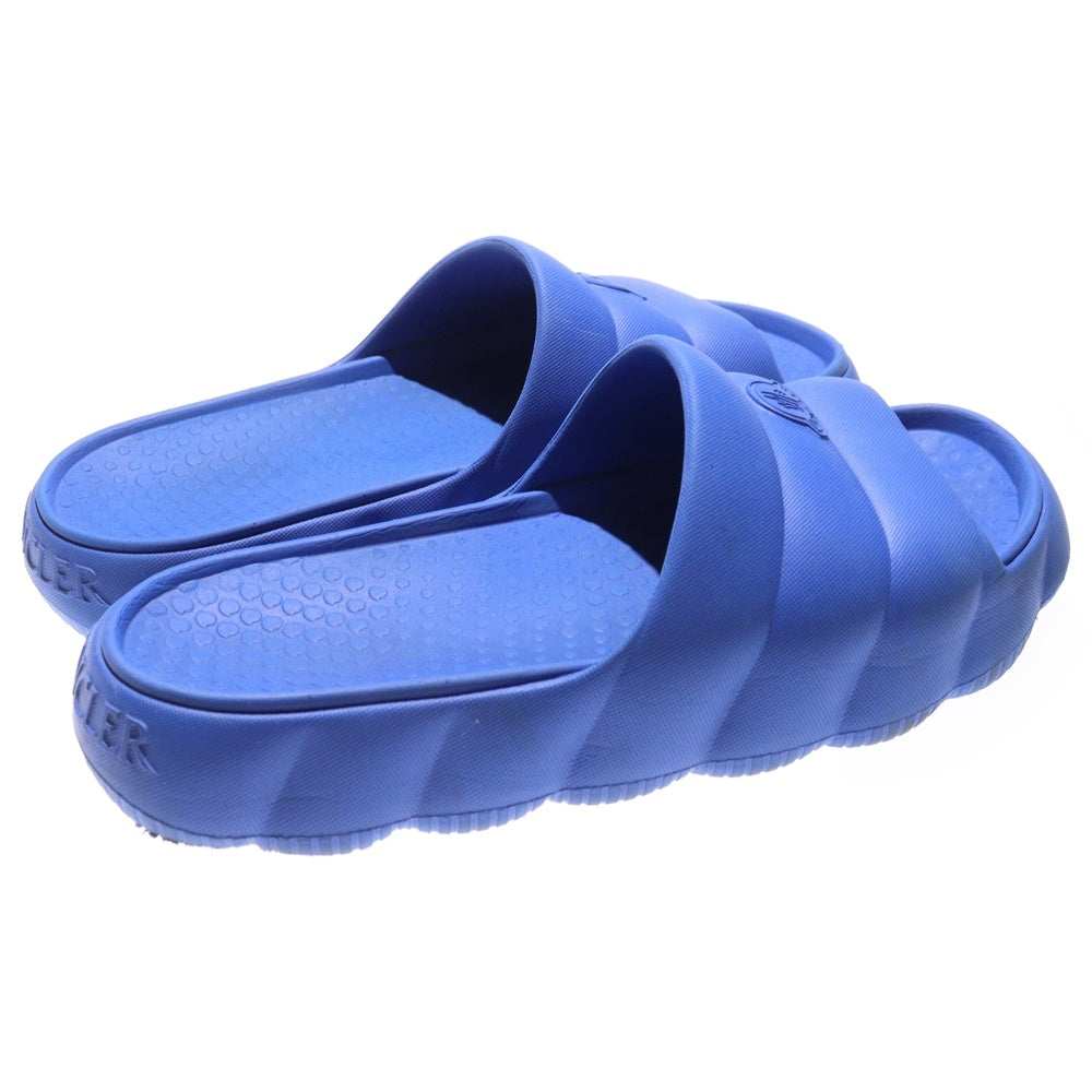 MONCLER(モンクレール) Lilo リロ スライダー ロゴ ラバー スライド フラットサンダル ブルー