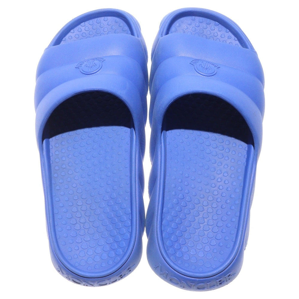 MONCLER(モンクレール) Lilo リロ スライダー ロゴ ラバー スライド フラットサンダル ブルー
