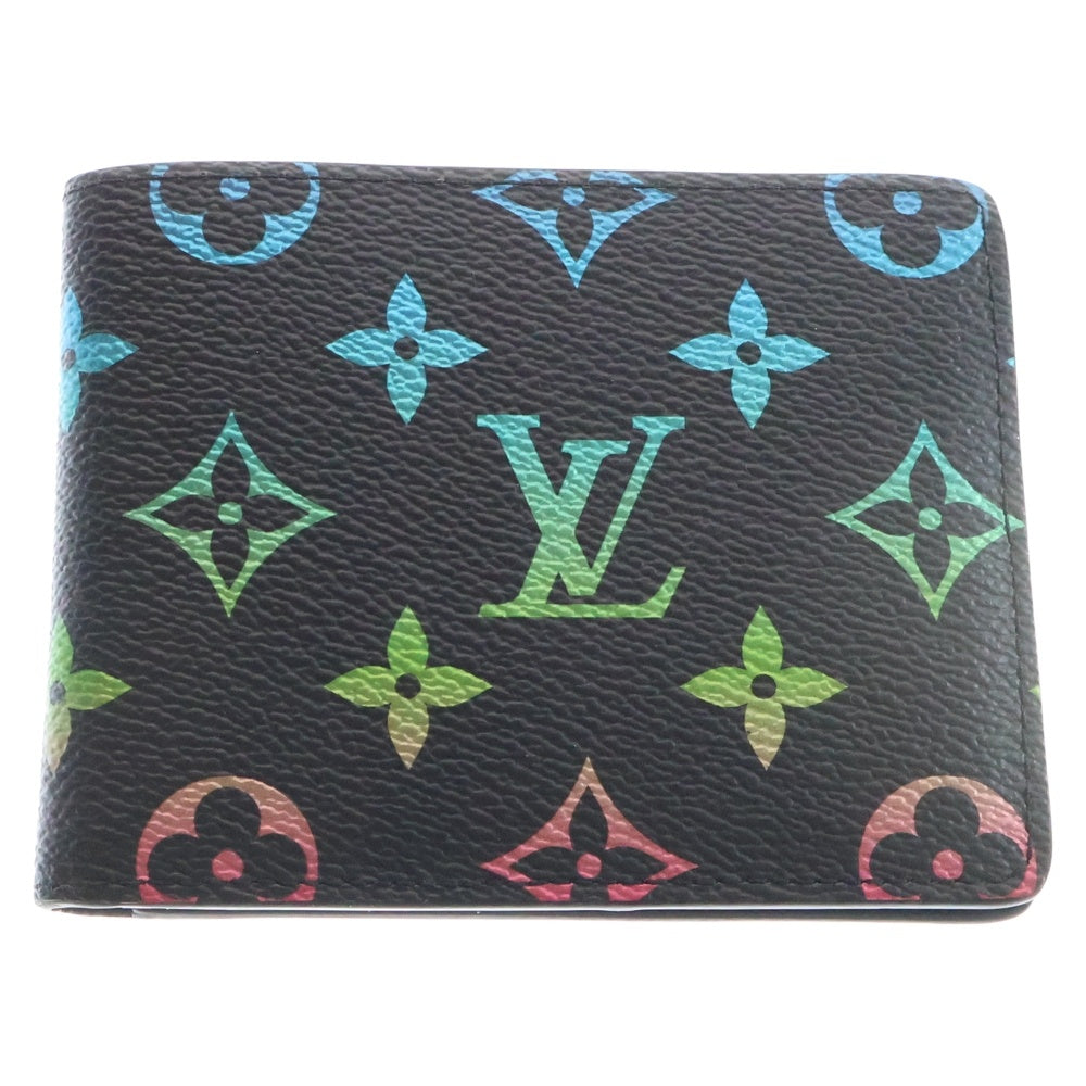 LOUIS VUITTON(ルイヴィトン) モノグラム マルチカラー ポルトフォイユスレンダー ブラック グラデーション M13909 IC
