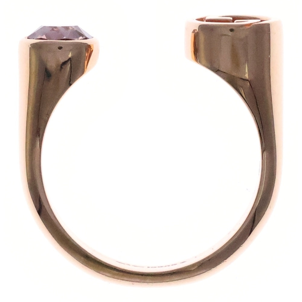 GUCCI(グッチ) インターロッキングG ブロンディクリスタル付リング 指輪 ゴールド 797336