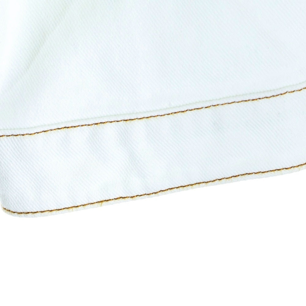 LOUIS VUITTON(ルイヴィトン) 23SS LVスプレー レザーパッチ モノグラム デニム トラッカージャケット ホワイト/ブルー RM231M U14 HOA10W