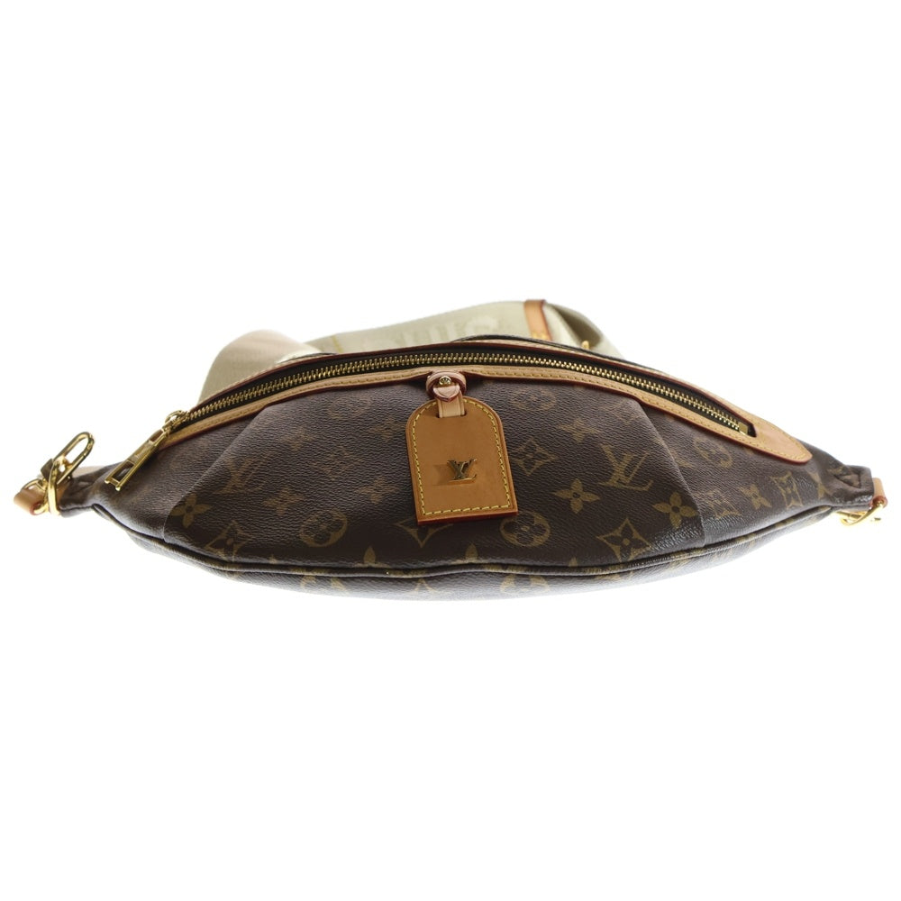 LOUIS VUITTON(ルイヴィトン) モノグラム ハイ・ライズ バムバック レザーボディバック ウエストバッグ ブラウン M46784