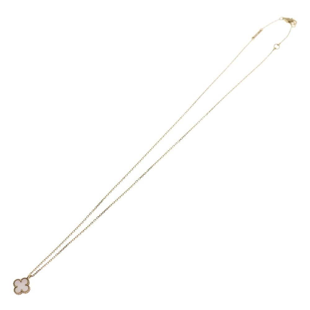 Van Cleef & Arpels(ヴァンクリーフアンドアーペル) スウィートアルハンブラ マザーオブパール ネックレス Au750 K18 YG イエローゴールド ペンダント