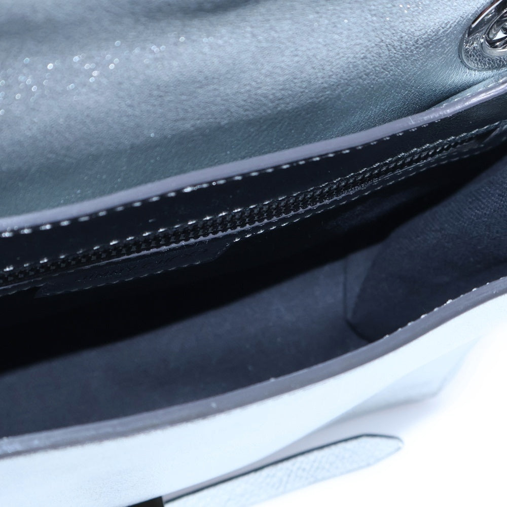 JIMMY CHOO(ジミーチュウ) ヘリア スターキルティング ショルダーバッグ シルバー レザー レディース