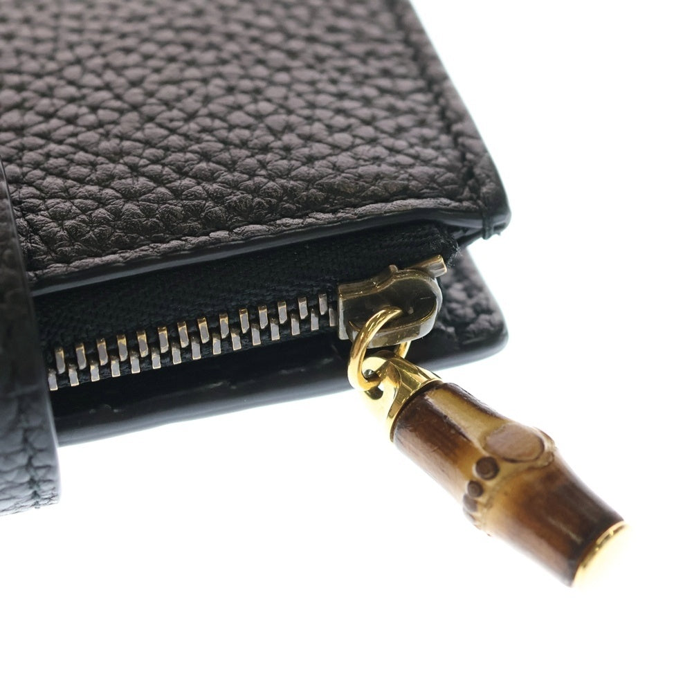 【極美品】GUCCI 二つ折り財布 G金具 Gロゴ コンパクト ウォレット ダブルG 二つ折りウォレット ・グリーン レザー | GUCCI公式