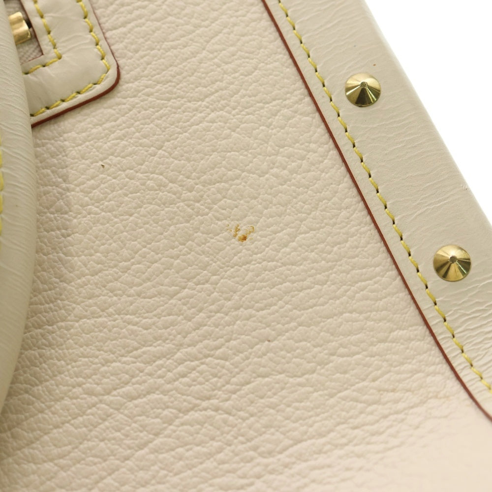 LOUIS VUITTON(ルイヴィトン) スハリ アンプレヴィジーブ スタッズ トートバッグ ハンドバッグ ホワイト レザー M91819 ゴールド金具