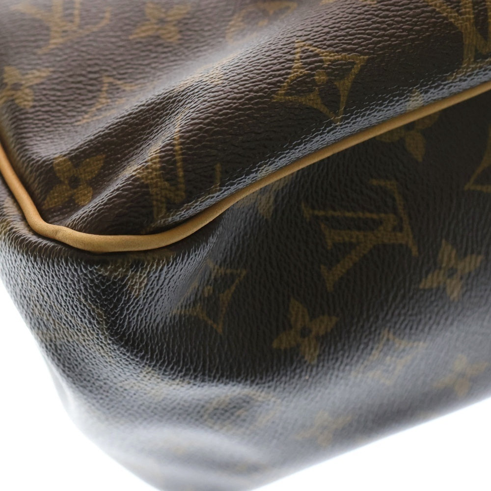 LOUIS VUITTON(ルイヴィトン) モノグラム バティニョールオリゾンタル レザーハンドバッグ ブラウン M51154 レディース