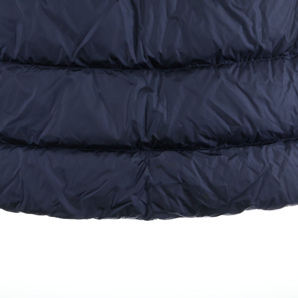 MONCLER(モンクレール) 20AW AGOT アゴット ワッペンロゴ フーデッド ジップアップ ダウン ロング ジャケット コート ネイビー レディース F20931D50700 C0068