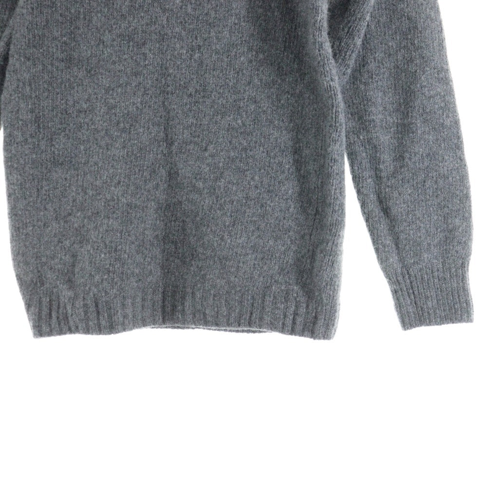 最安値 PRADA milano カシミヤ100% クルーネックニット グレー PRADAニット カシミヤ×シルク PRADA＊Cashmere and silk カシミヤ