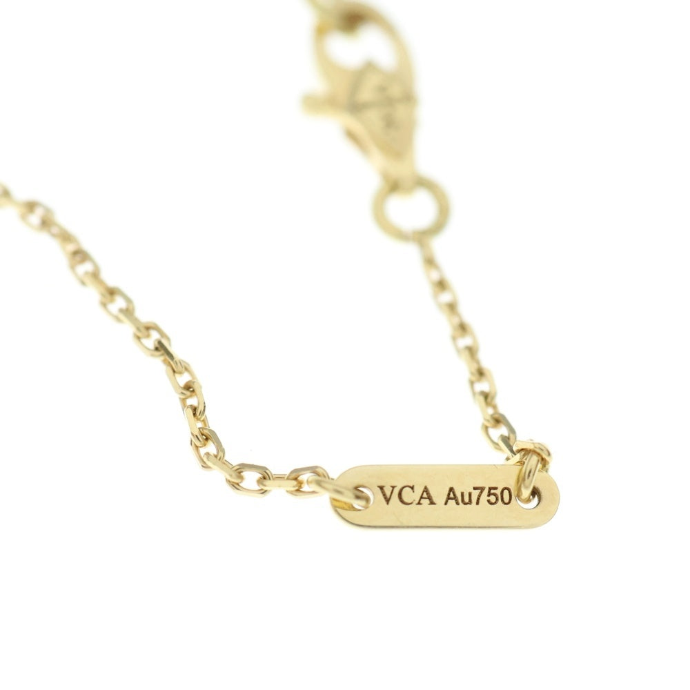 Van Cleef & Arpels(ヴァンクリーフアンドアーペル) スウィートアルハンブラ マザーオブパール ネックレス Au750 K18 YG イエローゴールド VCARF69100 レディース
