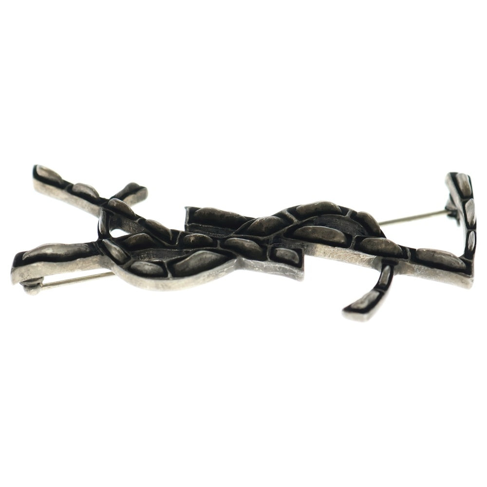 SAINT LAURENT PARIS(サンローランパリ) オピウム YSL ブローチ シルバー メタル 470371 アクセサリー レディース