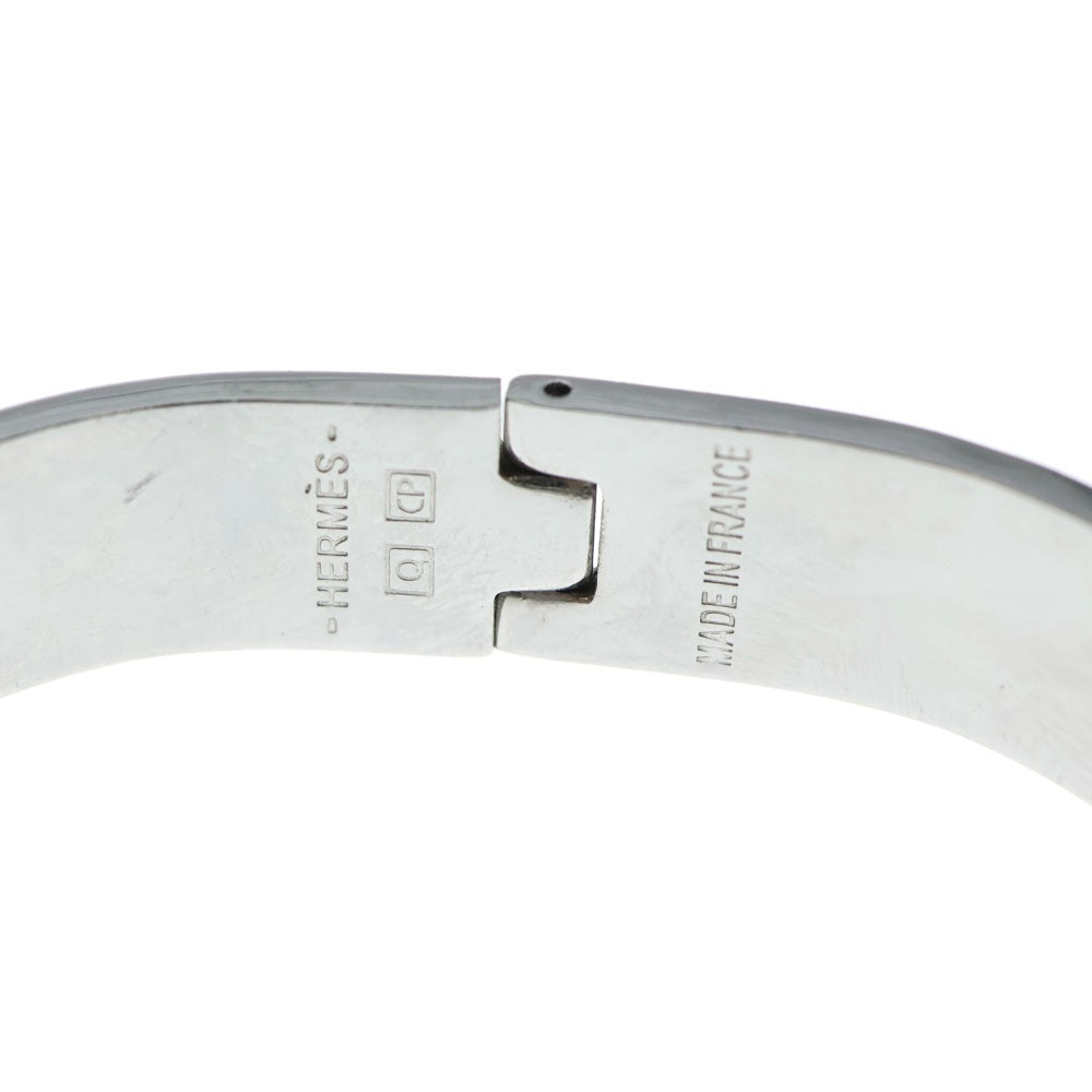 HERMES(エルメス) クリッククラックPM ブレスレット バングル ブラック×シルバー レディース