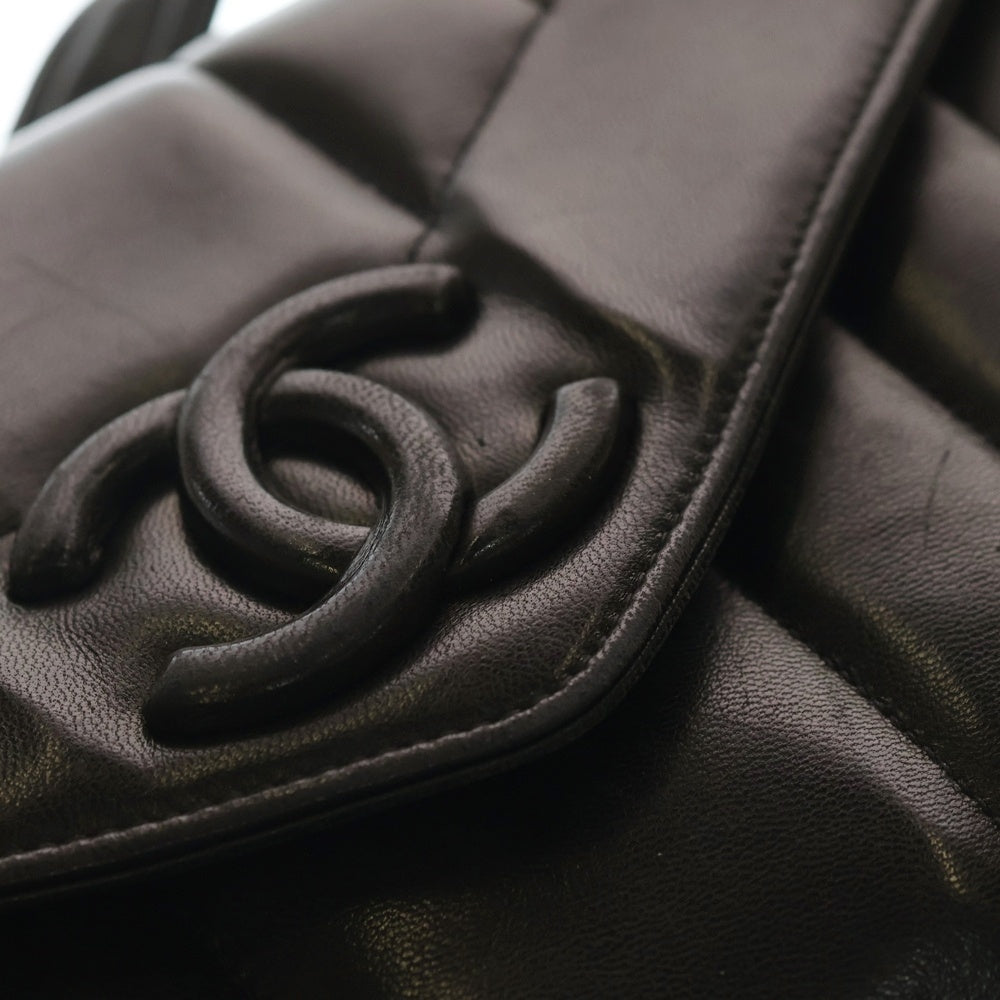 CHANEL(シャネル) マドモアゼル ココマーク ショルダーバッグ ブラック レザー レディース