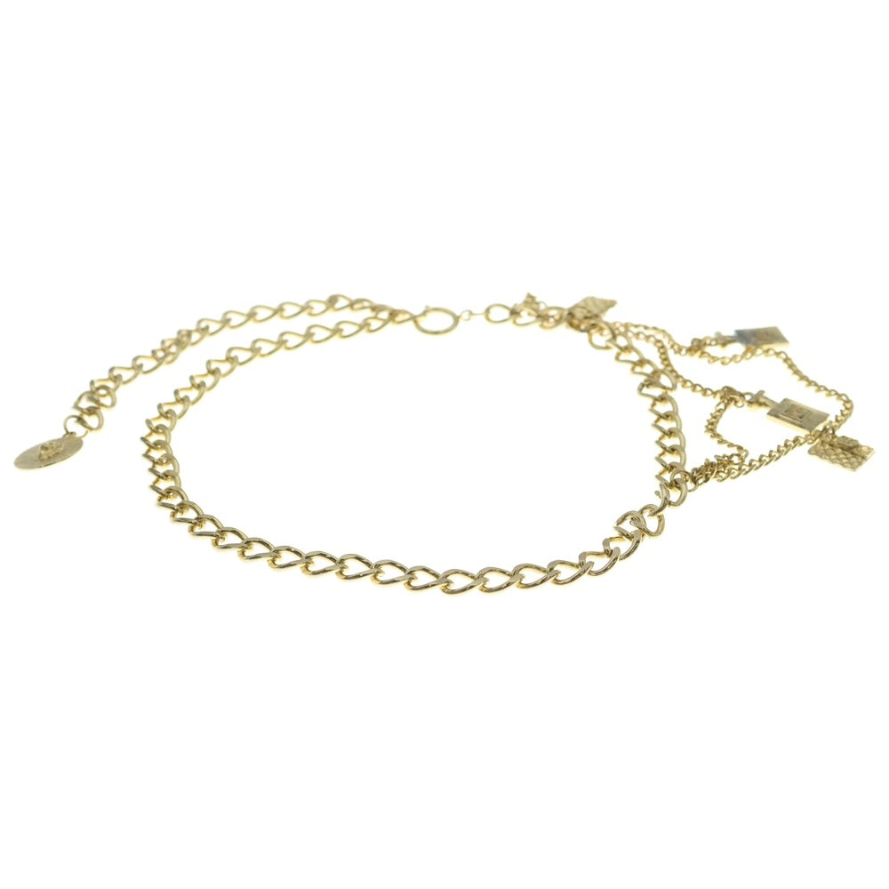 CHANEL(シャネル) ココマーク コインチェーンベルト ネックレス ペンダント 70cm ゴールド GP