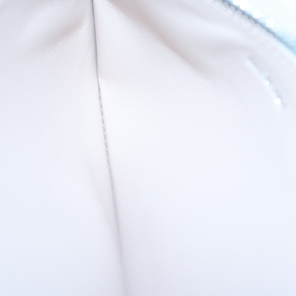 BALENCIAGA(バレンシアガ) ロゴ フラグメントケース コインケース カードケース 小物入れ ライトブルー レザー 7367342 シルバー金具 レディース