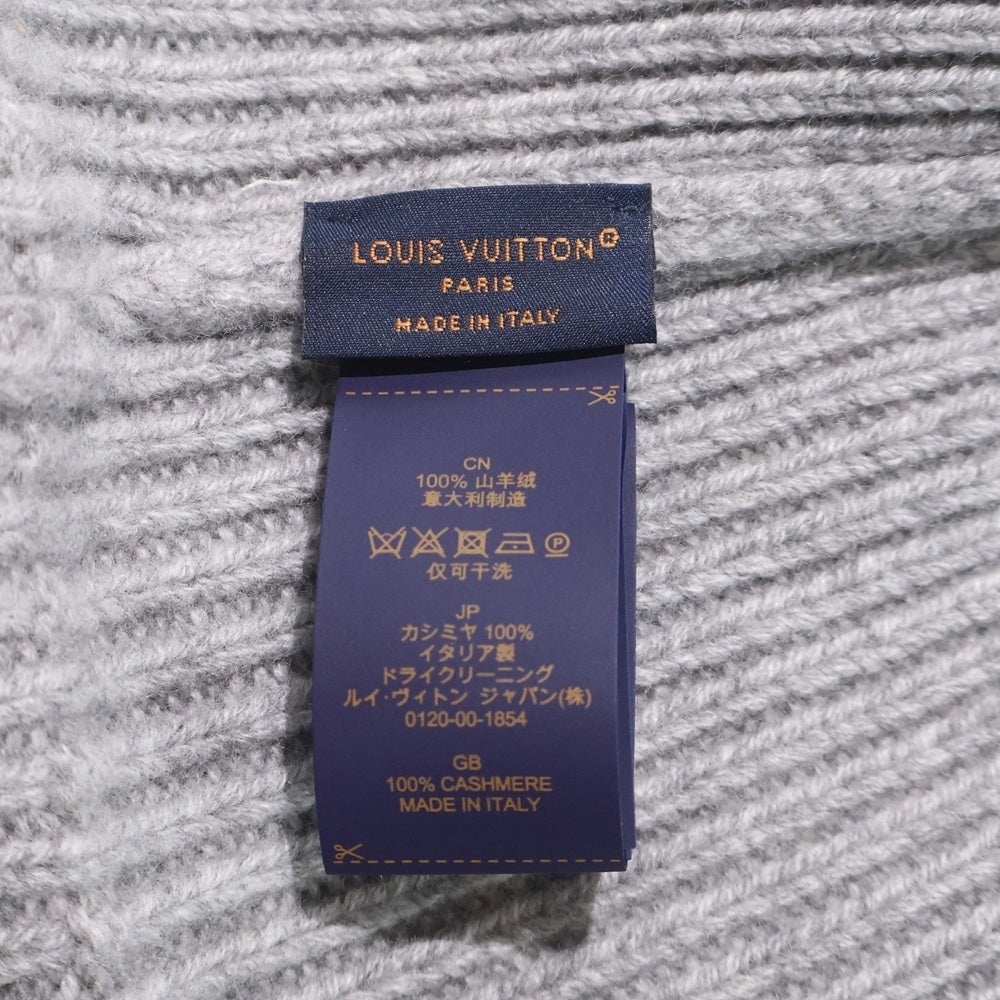 LOUIS VUITTON(ルイヴィトン) LV デュアル ビーニー 帽子 ニット帽 ニットキャップ カシミヤ グレーM79140