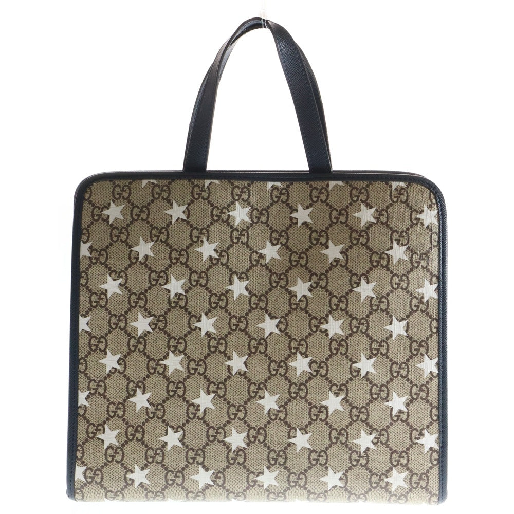 GUCCI(グッチ) GGスプリーム チルドレンズ スター トートバッグ ブラウン PVC 605614 レディース
