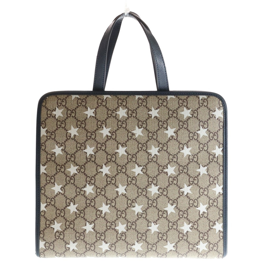 GUCCI(グッチ) GGスプリーム チルドレンズ スター トートバッグ ブラウン PVC 605614 レディース