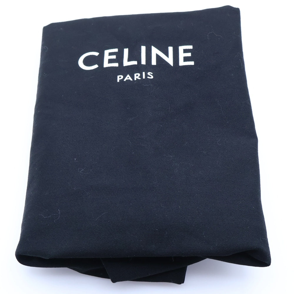 CELINE(セリーヌ) ロゴ刺繍 6パネル ベースボールキャップ 帽子 ブラック 2AU4K234X.38NO