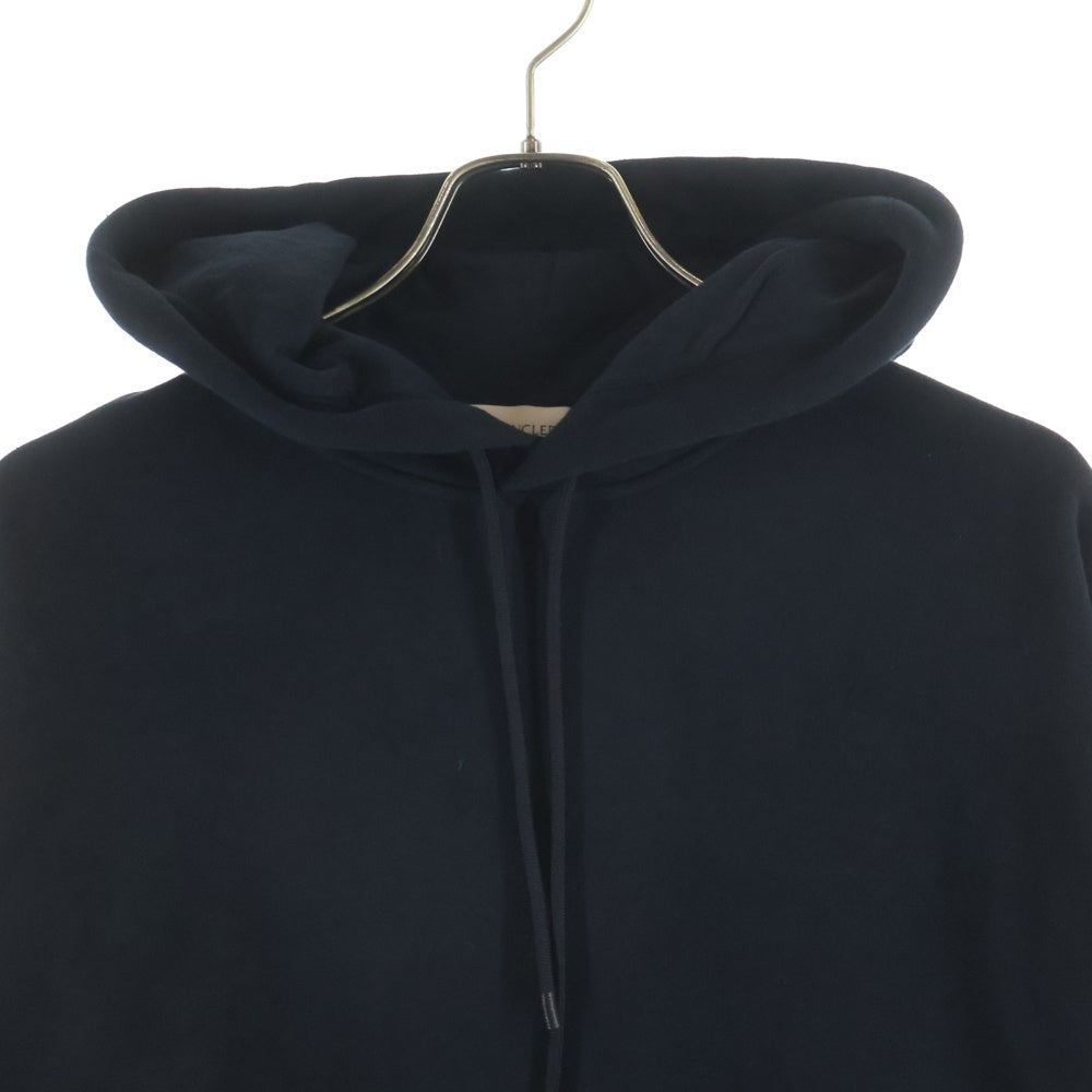 MONCLER(モンクレール) 23AW ×FRAGMENT フラグメント ロゴ刺繍 バックプリント プルオーバースウェットパーカー フーディー ブラック I209U8G00007 M2372