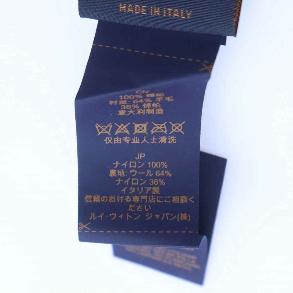 LOUIS VUITTON(ルイヴィトン) モノグラム ロゴ刺繍 ナイロン デニム リバーシブル バケットハット 帽子 ブラック/カーキ M7013L