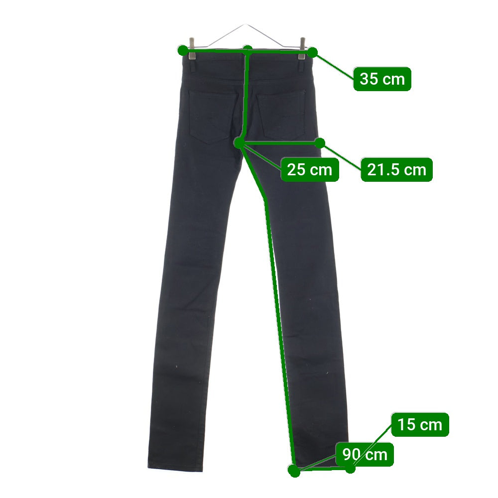 DIOR(ディオール) 08AW コーティング ストレッチ スリムスキニー デニムパンツ ブラック 8H3111080894