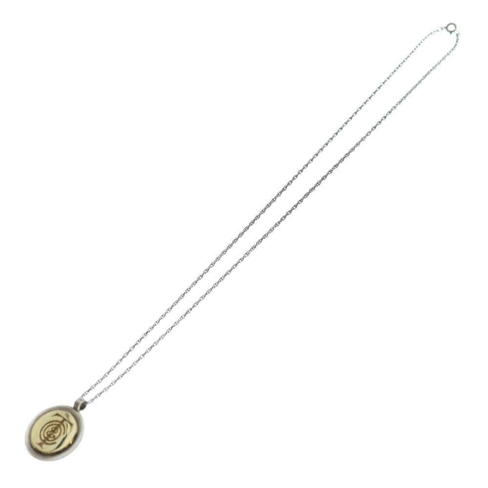 TIFFANY & Co.(ティファニー) コイントップネックレス ペンダント チェーン シルバー×ゴールド 18KT/Ag925