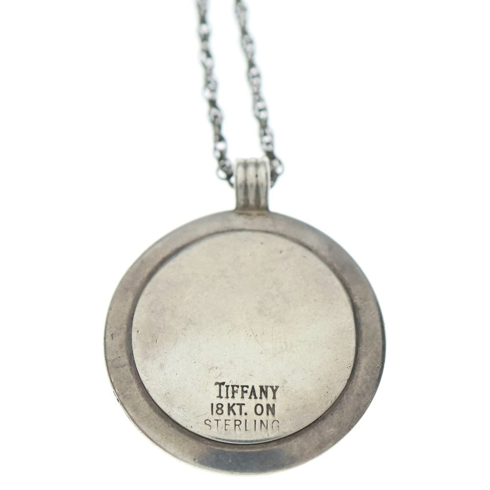 TIFFANY & Co.(ティファニー) コイントップネックレス ペンダント チェーン シルバー×ゴールド 18KT/Ag925